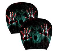 Fenytay Car Headrest Cover Scary Spooky Soft Halloween Decor