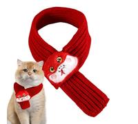 Fenytay Knit Holiday Cat Scarf, Warm & Cute Knitted Pet Collar,Dog Year Of The Snake Scarf, Warm Bandana Winter Holiday Pet Accessories For Puppy & Kitten