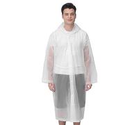 Fenytay Waterproof Rain Coat, 3 Waterproof Rain Poncho Waterproof Poncho, Adult Unisex Reusable Portable Rain Jacket Poncho, Raincoat With Lightweight Clear Rainwear Hood For Outdoor Hiking Cycling