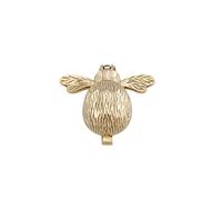 Fenzo Brass Bumble Bee Door Knocker, Vintage Antique Solid Brass Front Door Knocker, Adds Touch of Country Style Charm & Elegance, Traditional Home Accessories, Matching Fixing Screws
