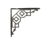 Fenzo Cast Iron Shelf Brackets, 2pcs Lawrie Heavy Duty Rustic Victorian Wall Brackets, Floating Shelf Bracket Supports for Kitchen & Living Room, Antique Home Accessories (7 x 7)
