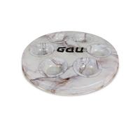Fenzo Traditional Passover Seder Plate Elegant Metal Judaica Kaarah Tray with 6 Sections for Pesach Decorative & Functional Seder Plate Jewish Gift (Style 2)