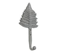 Fenzo Xmas Tree Wall Hook, Antique Decorative Style Handcrafted Wall Hooks for Living Room Bedroom Hallways Bathroom Entryway, Vintage Heavy Duty Aluminium Coat Hook (Silver)