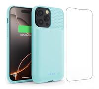 Feob Battery Case for iPhone 16 Pro Max,Powerful 8600mah Ultra-Slim Portable Extended Charger Cover for iPhone 16 Pro Max Charging Case(6.9 Inch)-Green