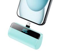 Feob Mini Power Bank Portable Charger 5200mAh for iPhone 15 Series, PD USB C Battery Pack with LCD Display,Compatible with iPhone 15 Plus/15 Pro/15 Pro Max, Samsung S24/23,Android Phones etc-Green