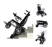Feoffey Electric Wheelchair - Crawler Stair Climbing, Lightweight Foldable with One-Click Switching, Supports 190Kg/420Lb