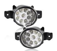 Feoosvx Car Front Foglight For Nissan For Micra For March 4 For K13 Hatchback C+ K12 For 3 Fog Light LED Lamps Foglights Lights Headlight(LED Fog A)