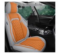 Feoosvx Car Seat Cover Set For SKODA For Octavia A5 A7 For Kodiaq For Superb For Wagon For Fabia For Rapid For Yeti For Combi Car Seat Cover Full Set(Grey Orange Front)