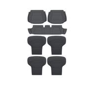 Feoosvx Car Seat Cover Set For Tesla For Model Y For Juniper 2025 2026 Semi-enclosed Seat Covers Front Rear Car Seat Cushion Protector Pad Set(White 7 piece Set)