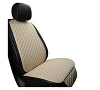 Feoosvx Car Seat Cover Set Universal Car Seat Cover Protector Front Rear Back Flax Summer Cushion Pad Mat Sedan Suv Pick-up Car Interior(Beige 2 seat)
