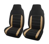 Feoosvx Car Seat Cover Set Universal Car Seat Covers For Most Car Suv Truck Van Car Accessories Interior(TypeA Beige 2 Front)