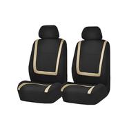 Feoosvx Car Seat Covers Full Set For Citroen C2 C3 C4 For Cactus C5 C4 For Picasso C6 DS3 DS4 DS5 Auto Seat Cushion Protection Cover Accessories Auto Seat Cover(2Seats-Beige)