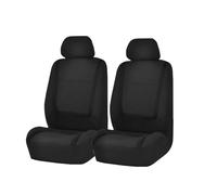 Feoosvx Car Seat Covers Full Set For Citroen C2 C3 C4 For Cactus C5 C4 For Picasso C6 DS3 DS4 DS5 Auto Seat Cushion Protection Cover Accessories Auto Seat Cover(2Seats-Black)