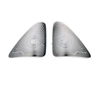 Feoosvx Car Trim Interior For Benz E Class W214 2024 2025 Car A-pillar Audio Speaker Front Dashboard Panel Air Outlet Cover Interior Mouldings(A pillar Silvery)