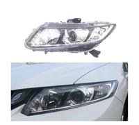 Feoosvx Head Lamps For Civic 2012-2015 Headlights Car Headlamp Assembly with Day Running Lamp Front Whole Auto Light Assembly(Left Side,Halogen)