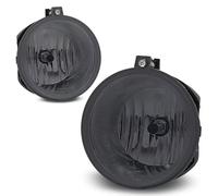 Feoosvx Head Lamps For Jeep For Grand For Cherokee 2004-2010 Fog Light Halogen Fog Lamp Car Light Assembly OE 4805858AA H10 199(Smoke lens)