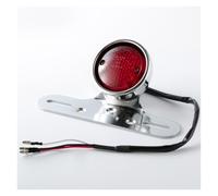 Feoosvx Motorbike Brake Lights Universal For Cruise For Prince Tail Light Motorcycle Refitted With Metal Bracket 12V LED Brake Lamp, Motorcycle Tail Lights(Chrome)