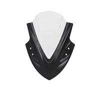 Feoosvx Motorcycle Wind Screen For Kawasaki For Ninja 400 2019-2020 250 300 2013-2018 Motorcycle Windshield Wind Deflector Screen Double Bubble(Matter Black Clear)