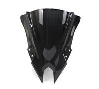 Feoosvx Motorcycle Wind Screen For Kawasaki For NINJA500 SE 2024 For NINJA 500 Double Bubble Windscreen Windshield Fairing Screen Wind Deflector Moto(Black)