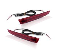 Feoosvx Rear Bumper Lights For Chevrolet For Camaro For Traverse Rear Bumper Reflector Lights Red LED Brake Tail Lights Fog Light Reflector(Red Lens)