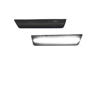 Feoosvx Rear Bumper Lights For Dodge For Challenger 2008-2014 LED Side Marker Lights Dual Row Amber Front Red Rear Side Fender Reflector Fog Light Reflector(2xFront White Dark gray)