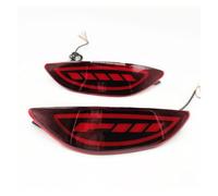 Feoosvx Rear Bumper Lights For Hyundai For Accent For Verna For Solaris For Brio 2008-2015 Tail Reflector Brake Fog Lamp Turn Signal Car LED Bumper Light Fog Light Reflector(3 Functions B)