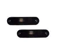 Feoosvx Rear Bumper Lights For Mazda For Miata For MX-5 1990-2005 No Bulb/Socket Front/Rear Bumper Side Marker Light Cover Housings Fog Light Reflector(2X Dark gray)