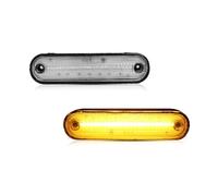 Feoosvx Rear Bumper Lights For Mazda MX-5 MX5 1990-2005 LED Side Marker Lamp Front Red Rear Side Fender Lights Fog Light Reflector(Clear Lens Amber)