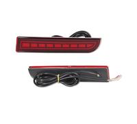Feoosvx Rear Bumper Lights For Mitsubishi For Lancer For Evo For Evolution For ASX For Outlander Sport RVR Dynamic Turn Signal LED Bumper Reflector Lights Fog Light Reflector(Red Lens C)