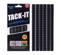 Feosky Adhesive Poster Sticky Tack Putty, Reusable and Removable Adhesive Putty, 120PCS, Mounting Putty for displaying Wall Paintings, Museum Art Photography, Picture, Crafts (Black, Pack of 1)