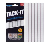 Feosky Adhesive Poster Sticky Tack Putty, Reusable and Removable Adhesive Putty, 120PCS, Mounting Putty for displaying Wall Paintings, Museum Art Photography, Picture, Crafts (White, Pack of 1)