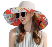 FEOYA Sun Hat for Women UV Protection Reversible Sun Hats Foldable Wide Brim Beach Sun Hat Packable Sun Hat Women with Neck Protection A-White One Size