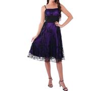 FEOYA Woman Medieval Summer Fall Dresses Formal Elegant Lace Outfit Sexy Y2K Gothic Gowns Victorian Fairy Witch Dress Spaghetti Strap Long Clothes Purple L