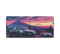 FeoYoed Large Mouse Pad Anime JDM Car Mount Fuji Desk Mat Computer Accessories Gaming Office Organizers Supplies Decor Essentials Keyboard Pads for Desk Rubber 40x90cm