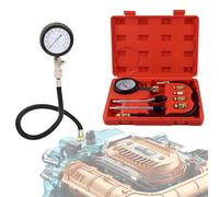 FePen Compression Meter, Compression Meter for Petrol and Diesel Engine Oil Pressure Gauge Car Motorcycle Compression Test Measure 0-20 Bar or 0-300 PSI Meter 1 (Red)