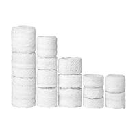 FEPITO 15 Rolls 55.5 Yard White Lace Trim Ribbon Assorted Patterns Cream Vintage Lace Ribbons for Sewing DIY Making and Bridal Wedding Decorations