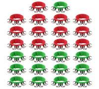 FEPITO 26 Pieces Christmas Band Wrist Bells Bracelets Jingle Bells Musical Ankle Bells Rhythm Instrument Percussion Christmas Party Decoration Favors
