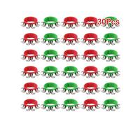 FEPITO 30 Pieces Christmas Band Wrist Bells Bracelets Jingle Bells Musical Ankle Bells Rhythm Instrument Percussion Christmas Party Decoration Favors