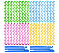 FEPITO 36 Pack Magic Hair Curlers Spiral Curls Wave Styling Hair Rollers Kit No Heat Hair Curler and Styling Hooks for All Hair Lengths, 55cm/ 22inch