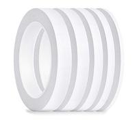 FEPITO 5 Pack Double Sided Tape Multi-Purpose Strong Sticky Tape for Office/Craft/Sewing, 25m Each Roll (Width: 6mm/ 9mm/ 12mm/ 15mm/ 18mm)