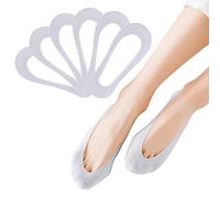 FEPITO 6 Pairs Women No Show Socks Non Slip Invisible Ultra Low Cut Socks for Boat Shoes Sneakers Loafers High-heel Shoes(Gray)
