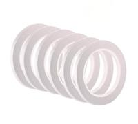 FEPITO 6 Rolls Double Sided Tape Self-adhesive Tape for Sewing, Crafts, Handwork, 6mm x 25 Meters Each Roll