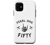 Feral And Fifty Skeleton Hand 50th Milestone Case for iPhone 11