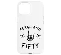 Feral And Fifty Skeleton Hand 50th Milestone Case for iPhone 15