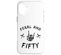 Feral And Fifty Skeleton Hand 50th Milestone Case for iPhone 16 Plus