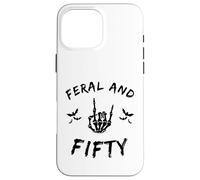 Feral And Fifty Skeleton Hand 50th Milestone Case for iPhone 16 Pro Max
