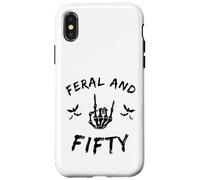 Feral And Fifty Skeleton Hand 50th Milestone Case for iPhone X/XS