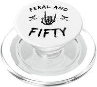 Feral And Fifty Skeleton Hand 50th Milestone PopSockets PopGrip for MagSafe