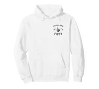 Feral And Fifty Skeleton Hand 50th Milestone Pullover Hoodie