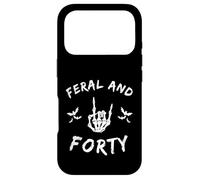 Feral and Forty Rock Hand Turning Forty birthday Case for iPhone 17 Pro